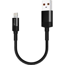 Дата-кабель Grand-X CU FM-20L 0.2m USB(тато) - Lightning(тато) Black