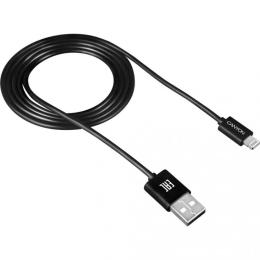Дата-кабель Canyon CNE-CFI1B 1m USB(тато) - Lightning(тато) Black