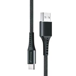 Дата-кабель Grand-X FC-12B 1.2m USB(тато) - USB Type C(тато) Black