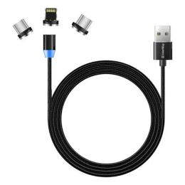 Дата-кабель ColorWay CW-CBUU020-BK 1m USB (тато) - Lightning/microUSB (тато) Black