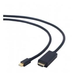 Відео-кабель Cablexpert CC-mDP-HDMI-6 DisplayPort(тато)HDMI(тато), 1,8m Black