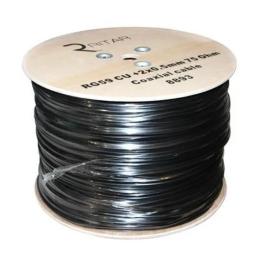 Коаксіальний кабель Ritar RT-B305-RG59 + 2x0.5mm Black 305 м