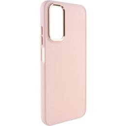 Чохол-накладка Infinity Metal Frame Silicon Case для Samsung A35 Pink