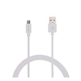 Дата-кабель Grand-X PM025W 2.5m USB(тато) - microUSB(тато) White