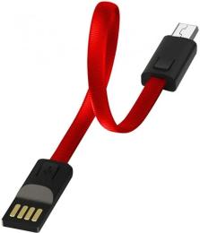 Дата-кабель ColorWay CW-CBUM022-RD 0.22m USB (тато) - microUSB (тато) Red