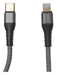 Дата-кабель Jellico IP-190 USB type C (тато) - Apple Lightning (тато) 1 м Black