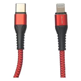 Дата-кабель Jellico IP-190 USB Type-C (тато) - Lightning (тато) 1 м Red