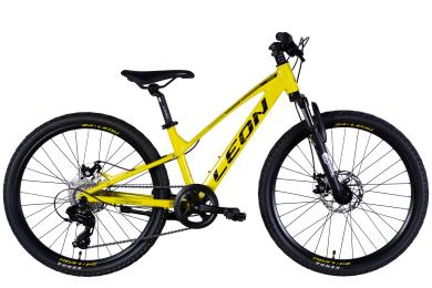 Велосипед Leon Junior DD CS рама 12 AL 24 2025 Black Yellow