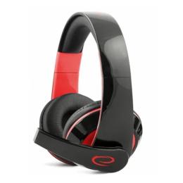 Накладні навушники Esperanza EGH300 Red провідні з мікрофоном