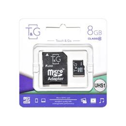 Карта памяті T&amp;G TG-8GBSD10U1-01 Black 8GB microSDHC З адаптером Class 10 UHS-I
