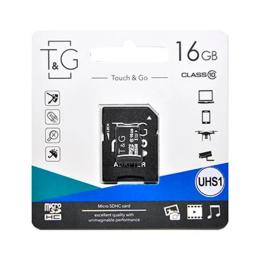 Карта памяті T&amp;G TG-16GBSD10U1-01 Black 16GB microSDHC З адаптером Class 10 UHS-I
