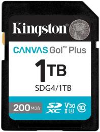 Карта памяті Kingston SDXC 1TB Canvas Go! Plus G4 Class 10 UHS-I U3 V30 (SDG4/1TB)