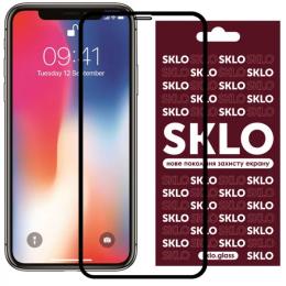 Захисне скло SKLO 3D Full Glue для Apple iPhone 11 Pro/X/XS Black