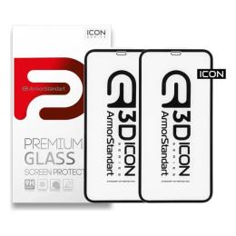 Набір захисного скла ArmorStandart 3D Icon для Apple iPhone 11/XR Black 2 шт
