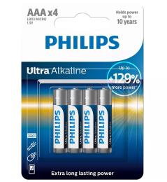 Батарейка Philips Ultra Alkaline LR03E4B/10 Dark Gray