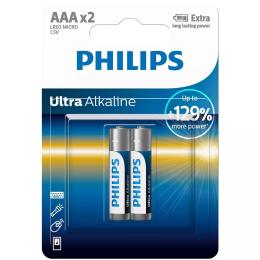 Батарейка Philips Ultra Alkaline LR03E2B/10 Dark Gray