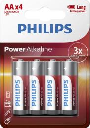 Батарейка Philips Power Alkaline LR6P4B/10 Dark Gray