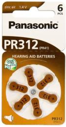 Батарейка Panasonic PR-312 Yellow 6 шт