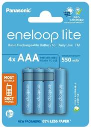 Акумулятор Panasonic Eneloop Lite AAA/HR03 NI-MH 550 mAh BL 4 шт
