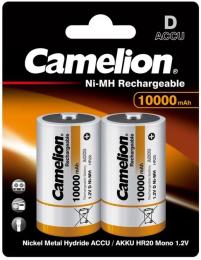 Акумулятор Camelion D 10000mAh Ni-MH * 2 R20-2BL (NH-D10000BP2)