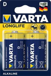 Батарейка Varta LONGLIFE D 4120101412ERC Blue 2 шт