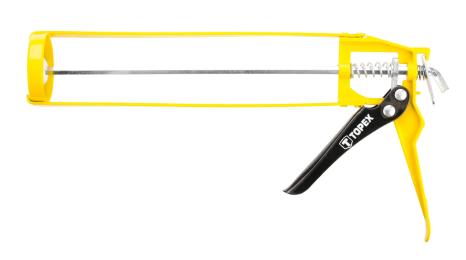 Пістолет для герметика TOPEX 21B245 Black Yellow рамочний