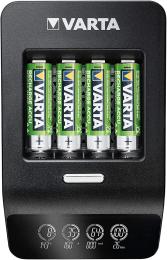 Зарядний пристрій для акумуляторів AA, AAA Varta LCD Ultra Fast Plus Charger + 4xAA 2100 mAh Black