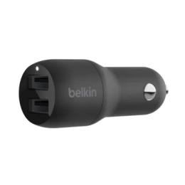 Автомобільний адаптер для телефона Belkin CCB001BTBK Black (Car Charger 24W Dual USB-A)