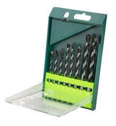 Набір свердел Verto по бетону, 8 ед. - 4, 5, 5, 6, 6, 7, 8, 10 мм