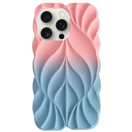 Чохол-накладка EpiK TPU Leaf для Apple iPhone 16 Pro (6.3) Pink Blue