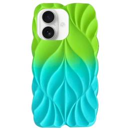 Чохол-накладка EpiK TPU Leaf для Apple iPhone 16 (6.1) Aqua Green