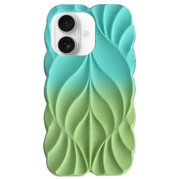 Чохол-накладка EpiK TPU Leaf для Apple iPhone 16 (6.1) Marine Green Mint