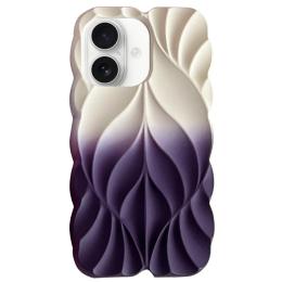 Чохол-накладка EpiK TPU Leaf для Apple iPhone 16 (6.1) Purple White