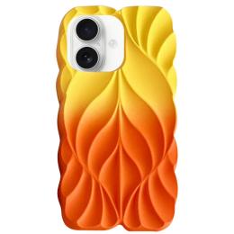 Чохол-накладка EpiK TPU Leaf для Apple iPhone 16 (6.1) Yellow Orange