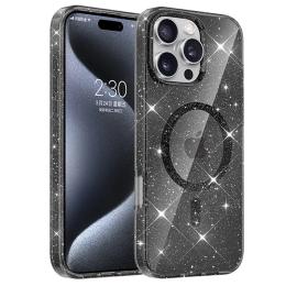 Чохол-накладка EpiK TPU Eclipse Sparkle (MagFit) для Apple iPhone 16 Pro (6.3) Black