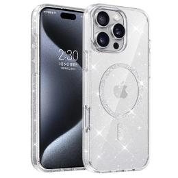 Чохол-накладка EpiK TPU Eclipse Sparkle (MagFit) для Apple iPhone 16 Pro (6.3) Clear