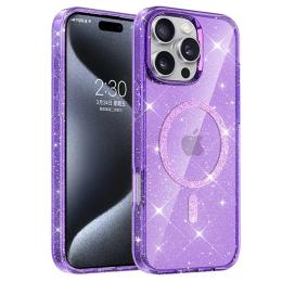 Чохол-накладка EpiK TPU Eclipse Sparkle (MagFit) для Apple iPhone 16 Pro Max (6.9) Purple