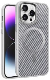 Чохол-накладка EpiK TPU + PC Carbon Mirage with MagSafe для Apple iPhone 16 Pro Max (6.9) Gray