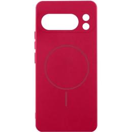 Чохол-накладка Lakshmi Silicone Cover Full Camera (AA) with MagFit для Google Pixel 9 Pro XL Rose Red