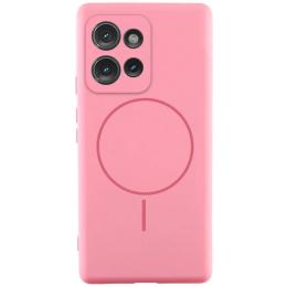 Чохол-накладка Lakshmi Silicone Cover Full Camera (AA) with MagFit для Motorola Moto G75 5G Light Pink