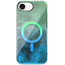 Чохол-накладка EpiK TPU Shiny Mountain (MagFit) для Apple iPhone 16e (6.1) Green Blue