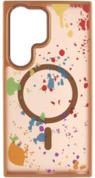 Чохол-накладка EpiK TPU + PC Flush with MagSafe для Samsung Galaxy S24 Ultra Desert Gold