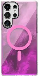 Чохол-накладка EpiK TPU Shiny Mountain (MagFit) для Samsung Galaxy S25 Ultra Pink