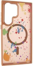 Чохол-накладка EpiK TPU + PC Flush with MagSafe для Samsung Galaxy S25 Ultra Desert Gold