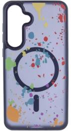 Чохол-накладка EpiK TPU + PC Flush with MagSafe для Samsung Galaxy S24 FE Dark Blue