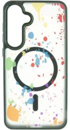 Чохол-накладка EpiK TPU + PC Flush with MagSafe для Samsung Galaxy S24 FE Dark Green
