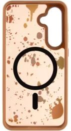 Чохол-накладка EpiK TPU + PC Flush with MagSafe для Samsung Galaxy S24 FE Desert Gold