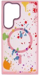 Чохол-накладка EpiK TPU + PC Flush with MagSafe для Samsung Galaxy S24 Ultra Baby Pink