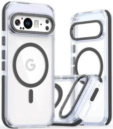Чохол-накладка EpiK TPU Acrylic with Magnetic Ring Google Pixel 9/9 Pro Clear Black