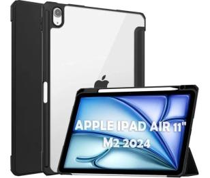 Чохол-книжка для планшета BeCover Soft Edge TPU з кріпленням Apple Pencil для Apple iPad Air 11 2024/iPad Air 11 2025 Black (711702)